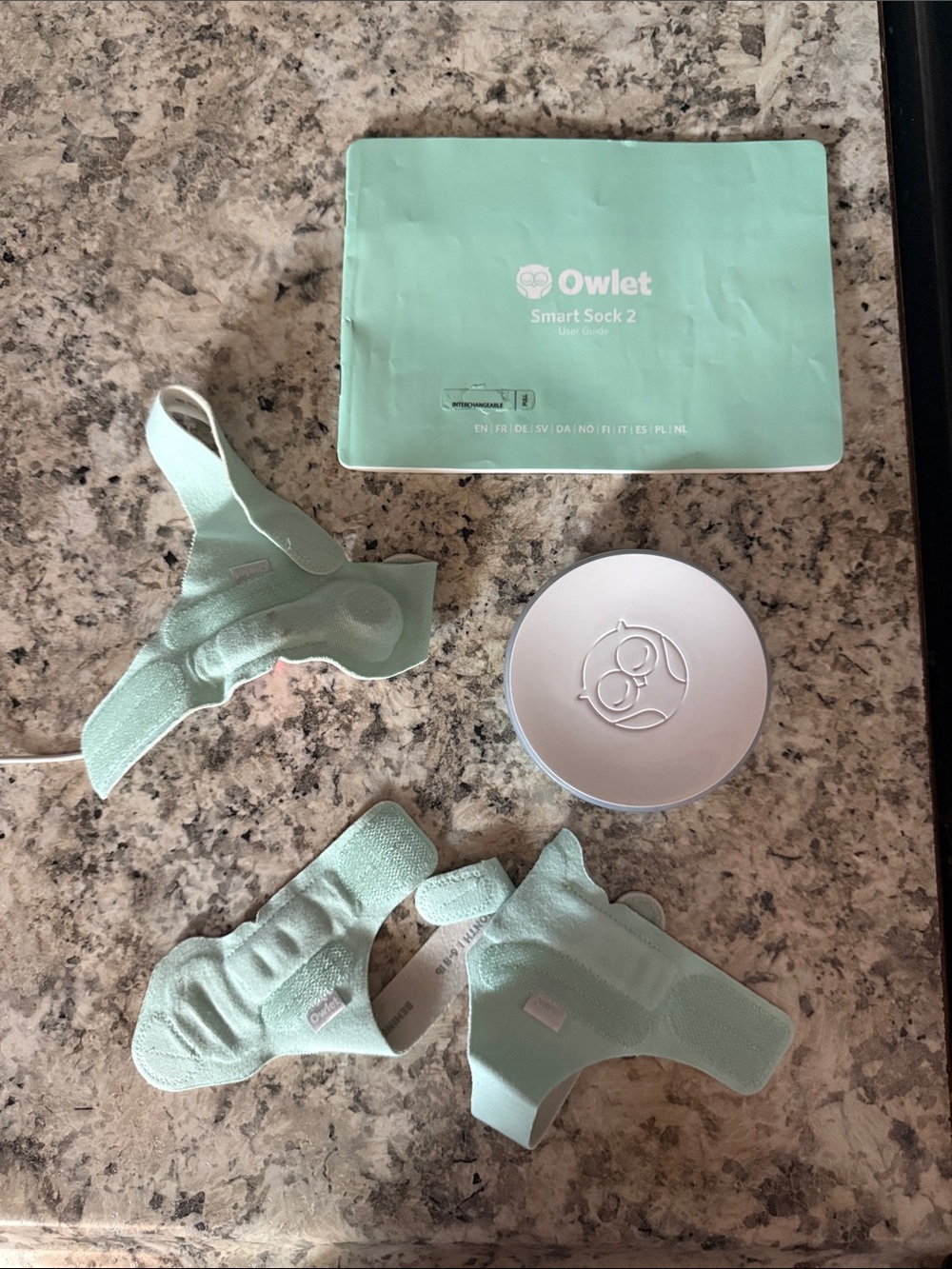 Owlet Smart Sock 2 Baby Sensor Socks in Mint Green